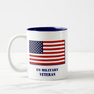 US Militär Veteran Två-Tonad Mugg