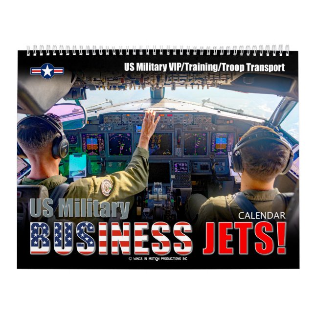 US MILITÄRA AFFÄRSJETPLAN! KALENDER (Omslag)
