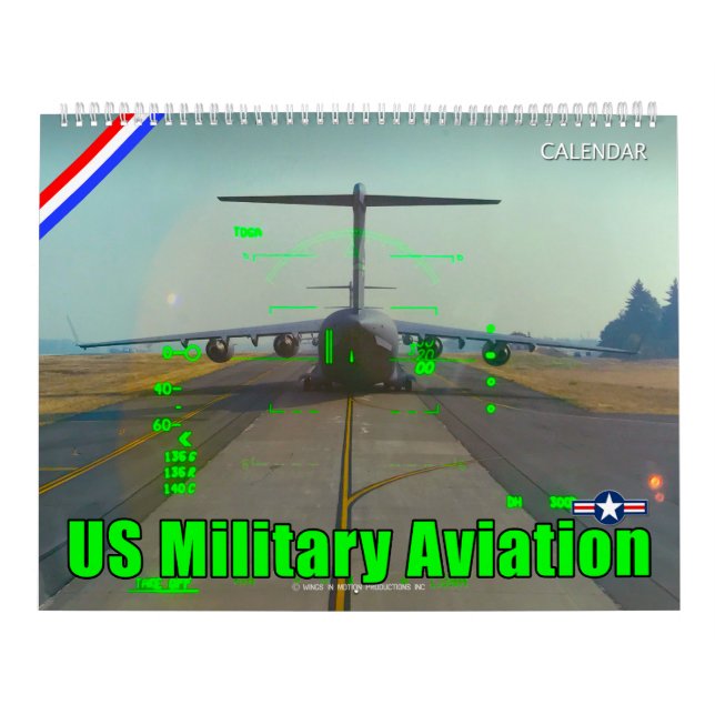 US MILITÄRA LUFTFARTSKALENDER KALENDER (Omslag)