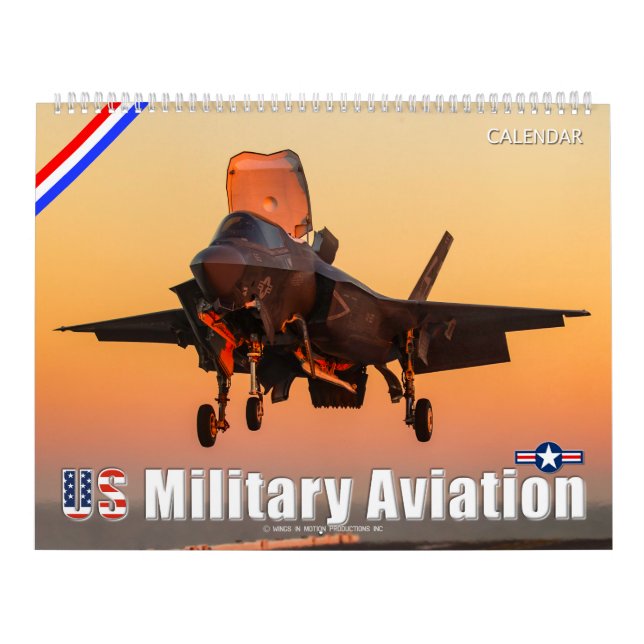 US MILITÄRA LUFTFARTSKALENDER KALENDER (Omslag)