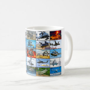 US MILITÄRA ROTORCRAFT ’MONTAGE’ KAFFEMUGG