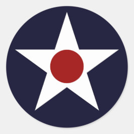 US Military Aircraft Roundel - 241102-K Runt Klistermärke