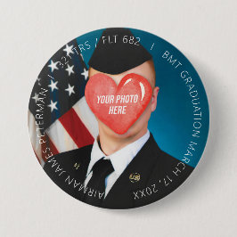 US Military Basic Training Boot Camp Studenten 3" Knapp