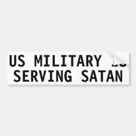 US MILITARY TJÄNAR SATAN BILDEKAL