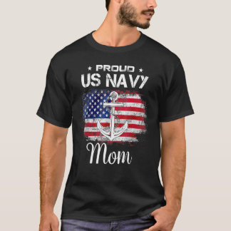 Us Na Vy Stolt mors dag Mamma veteran dag t-shirt