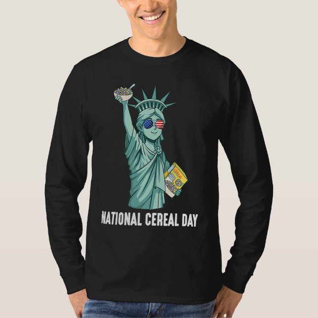 US National CereDay Frihetsgudinnan T Shirt (Framsida)