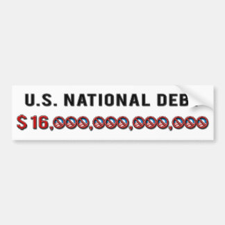 US National Debt 2012 Bildekal