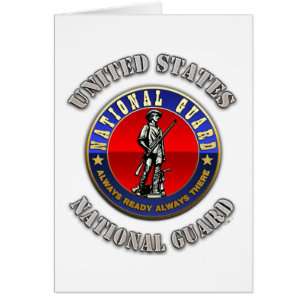 US National Guard Hälsningskort