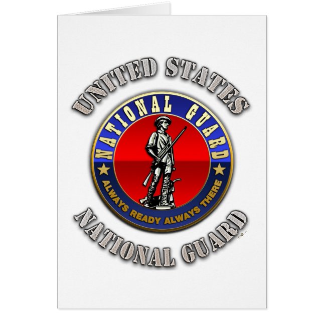 US National Guard Hälsningskort (Framsidan)