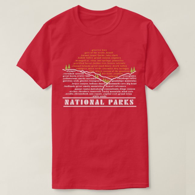 US National Parker List T Shirt (Design framsida)
