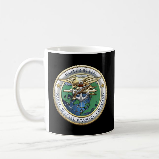 US Naval Speciell Warfare Command Nswc Militär Vet Kaffemugg (Vänster)