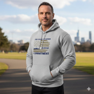 US Navy 250-årsjubileum Ubåt Heders Hoodie