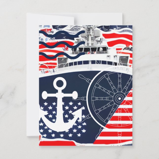 US Navy Anteckningskort (Framsida)