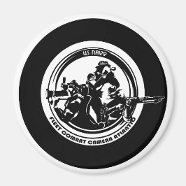 US NAVY COMBAT CAMERA ATLANTIC 4-tums Magnet