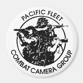 US NAVY COMBAT CAMERA PACIFIC 4-tums Magnet