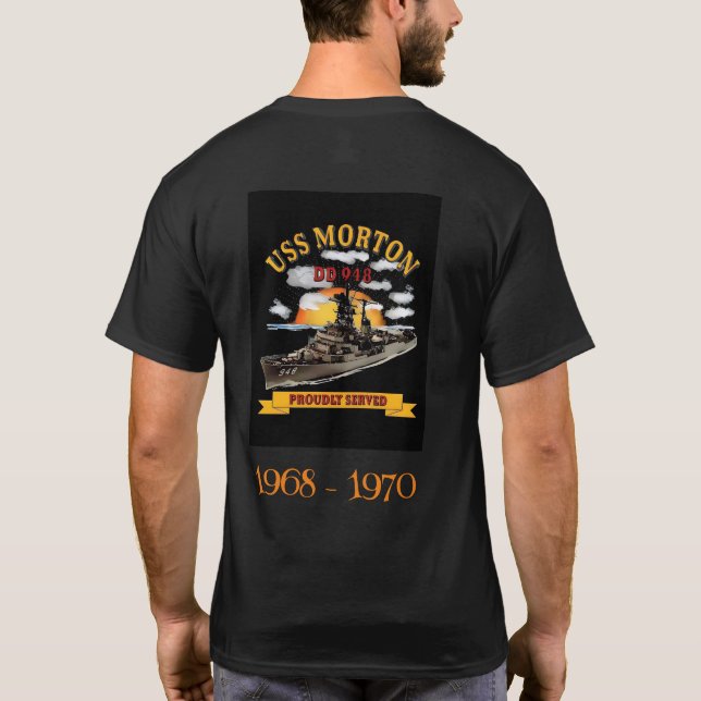 US Navy DD948 USS Morton T-Shirt (Baksida)