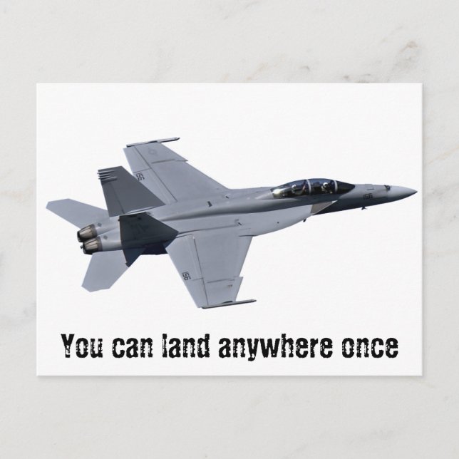US Navy F-18 Toppen Hornet Postcard Vykort (Framsida)