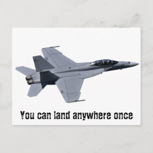 US Navy F-18 Toppen Hornet Postcard Vykort