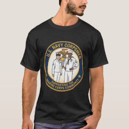 US Navy-korpspersonal som stödjer Marine Corps her T Shirt