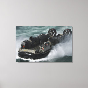 US Navy Landing Craft Luft Cushion Canvastryck