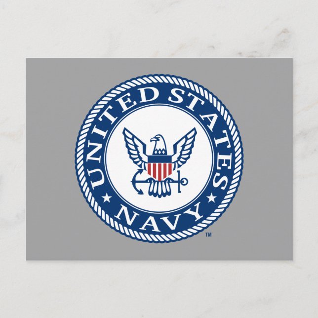 US Navy | Navy Alt Emblem Vykort (Framsida)
