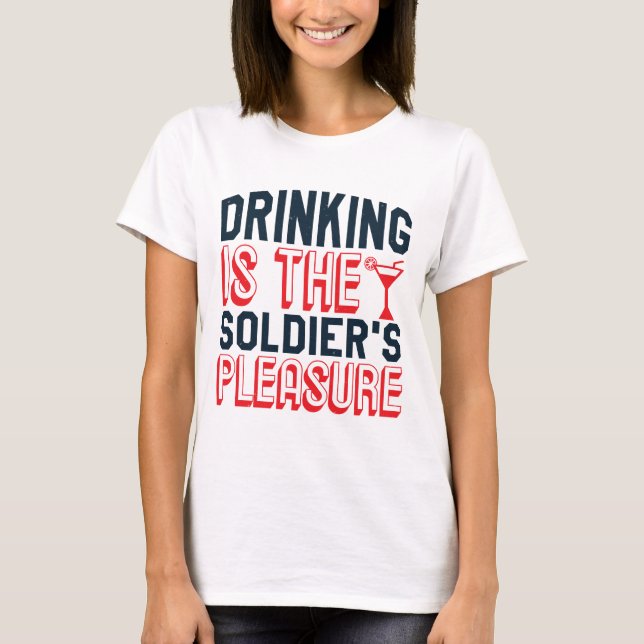 US Navy - us navy Drinking Shirt T Shirt (Framsida)