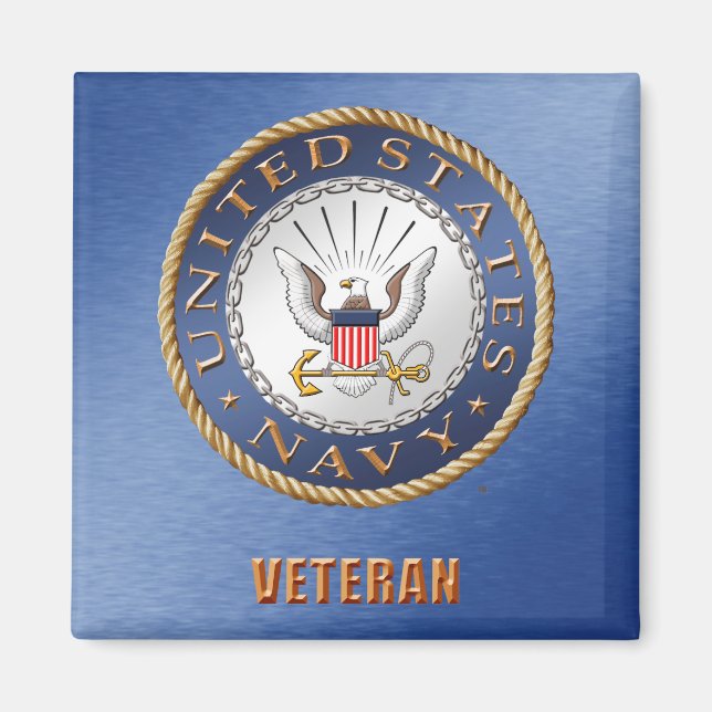 US Navy Veteran Magnet (Framsidan)