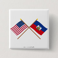US och Haiti korsad flaggor