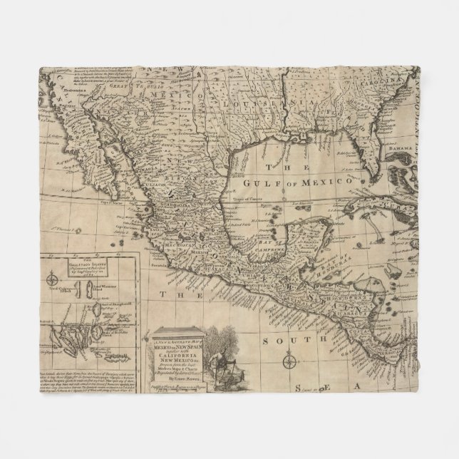US och Mexico Fleecefilt (Framsidan (Horisontell))