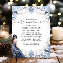 Us Ombre ivory Ice Himmel Guld Royal Blue Quincean