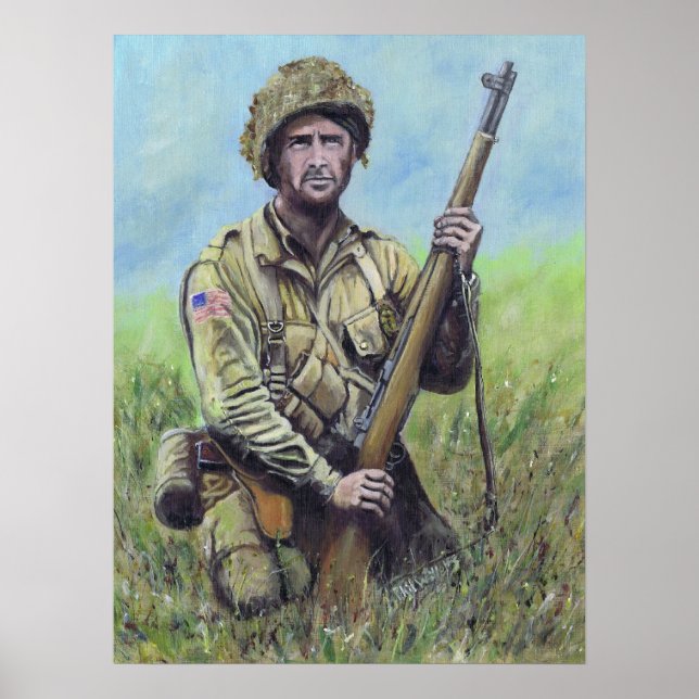 US Paratrooper 82nd Airborne Poster (Framsidan)