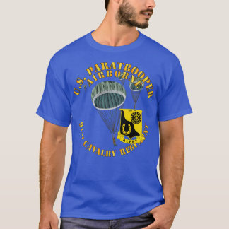 US Paratrooper 91st Cavalry Regiment X T Shirt
