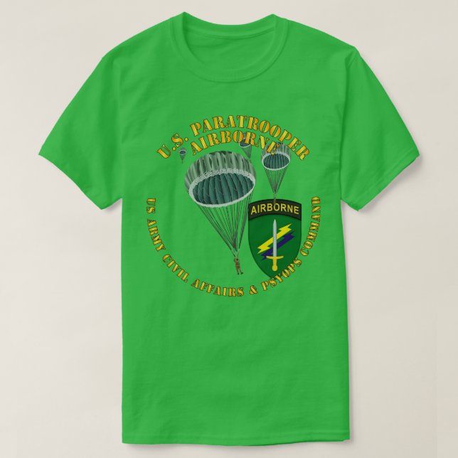 US Paratrooper USACAPOC T Shirt (Design framsida)
