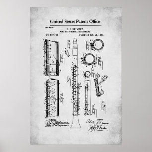 US Patent - Clarinet Poster
