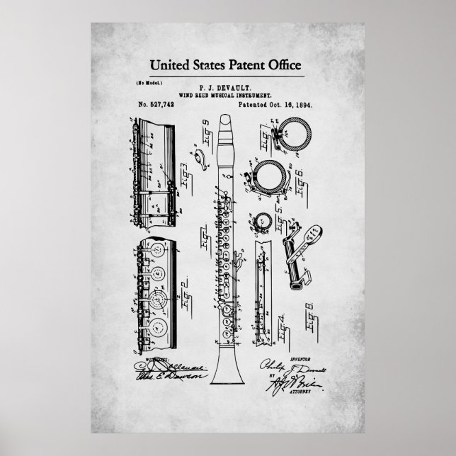 US Patent - Clarinet Poster (Framsidan)