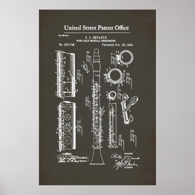 US Patent - Clarinet Poster (Framsidan)