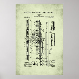 US Patent - Flute Poster