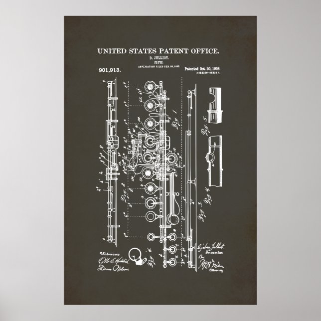 US Patent - Flute Poster (Framsidan)