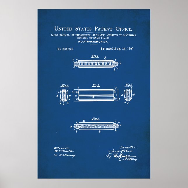 US Patent - Harmonica Poster (Framsidan)