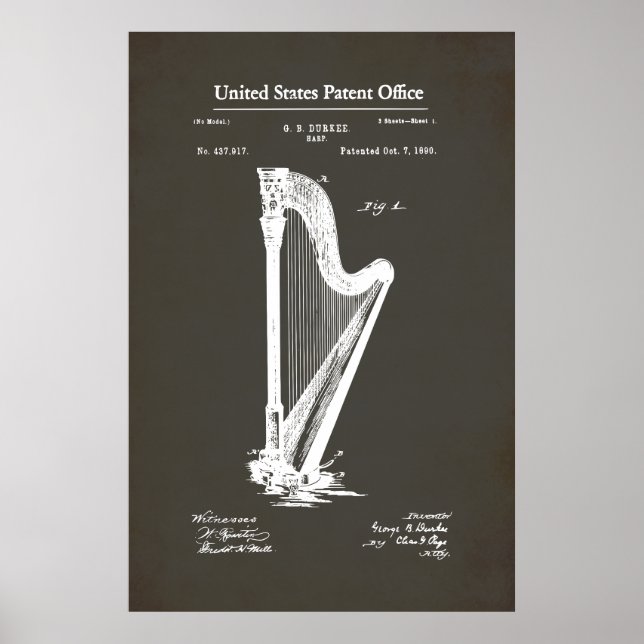 US Patent - Harp Poster (Framsidan)
