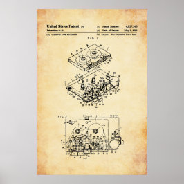 US Patent - Kassettbandspelare Poster