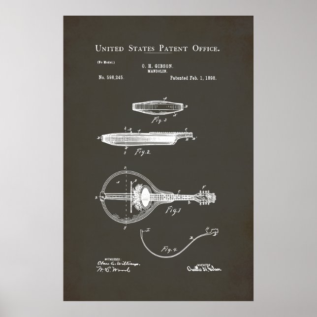 US Patent - Mandolin Poster (Framsidan)