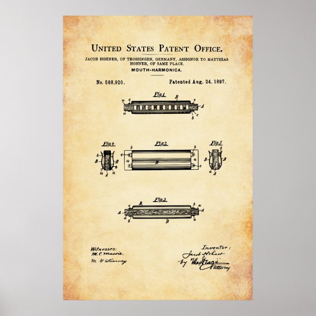 US-patent - Munspel Poster (Framsidan)
