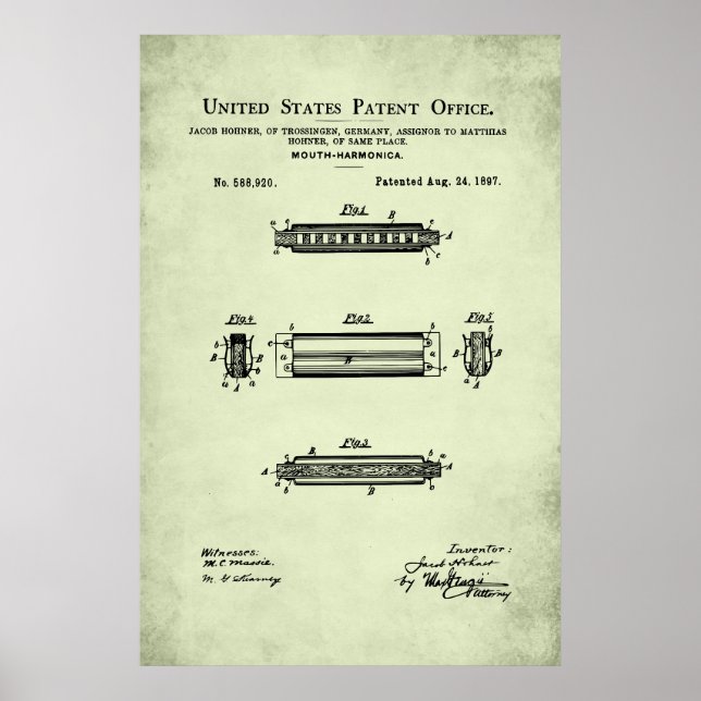 US-patent - Munspel Poster (Framsidan)