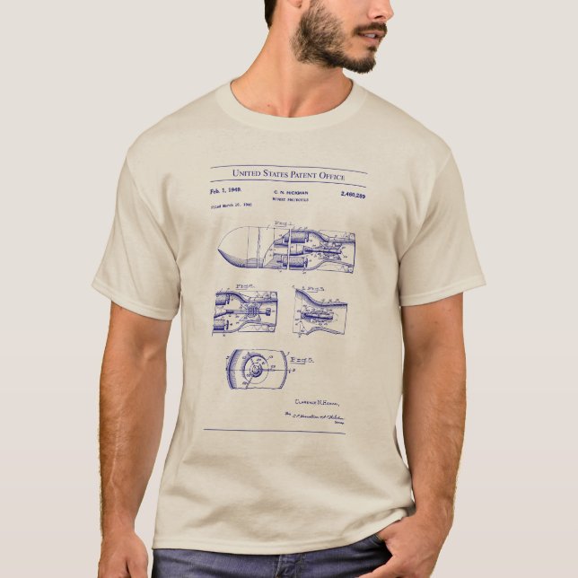 US Patent - raketprojektil T Shirt (Framsida)