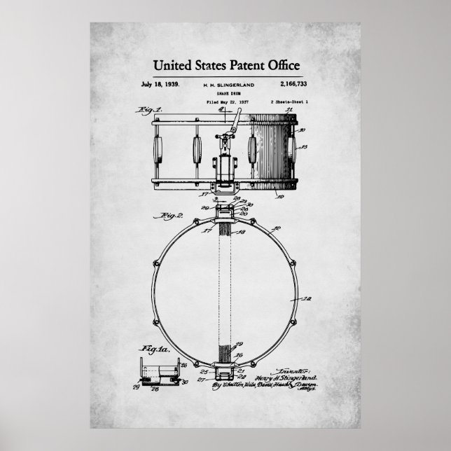 US Patent - Snare-rom Poster (Framsidan)