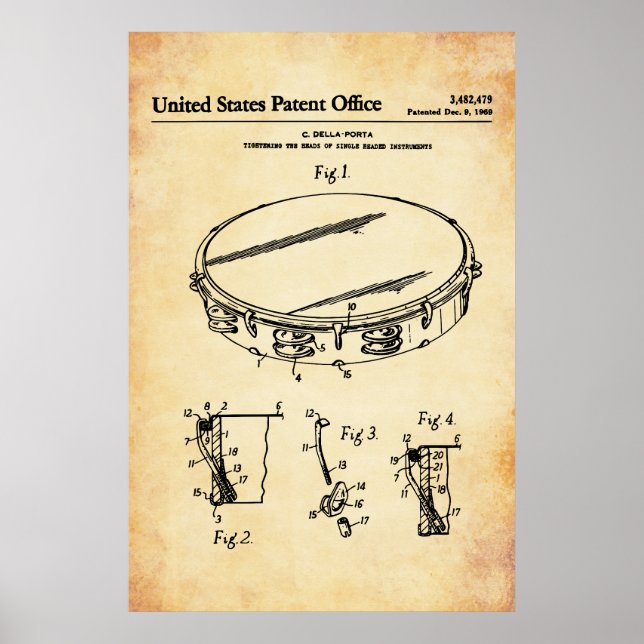 US Patent - Tambourine Poster (Framsidan)