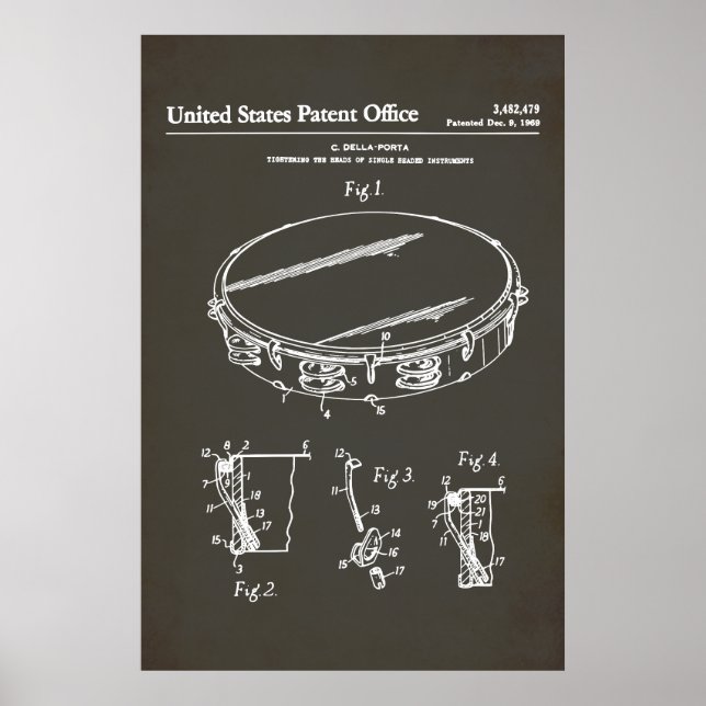 US Patent - Tambourine Poster (Framsidan)