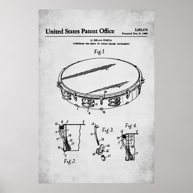 US Patent - Tambourine Poster (Framsidan)
