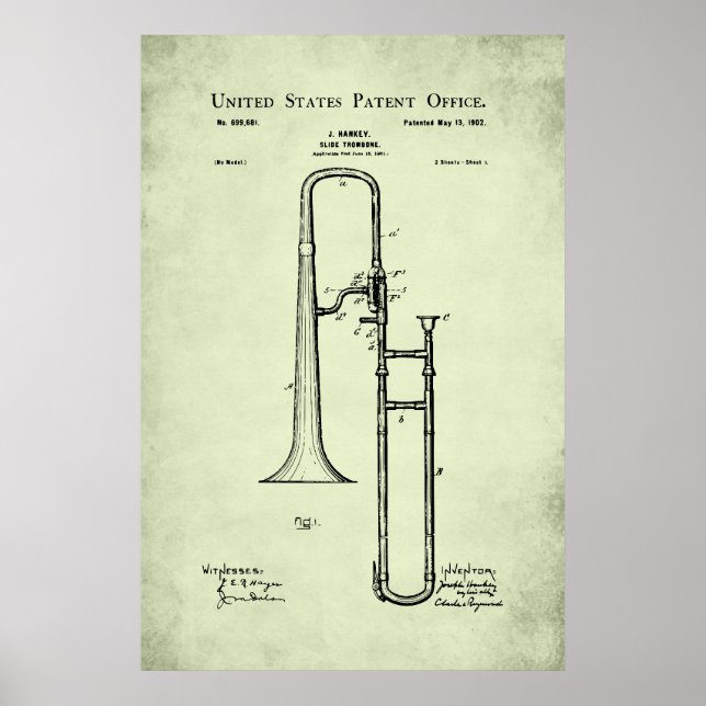 US Patent - Trombone Poster (Framsidan)